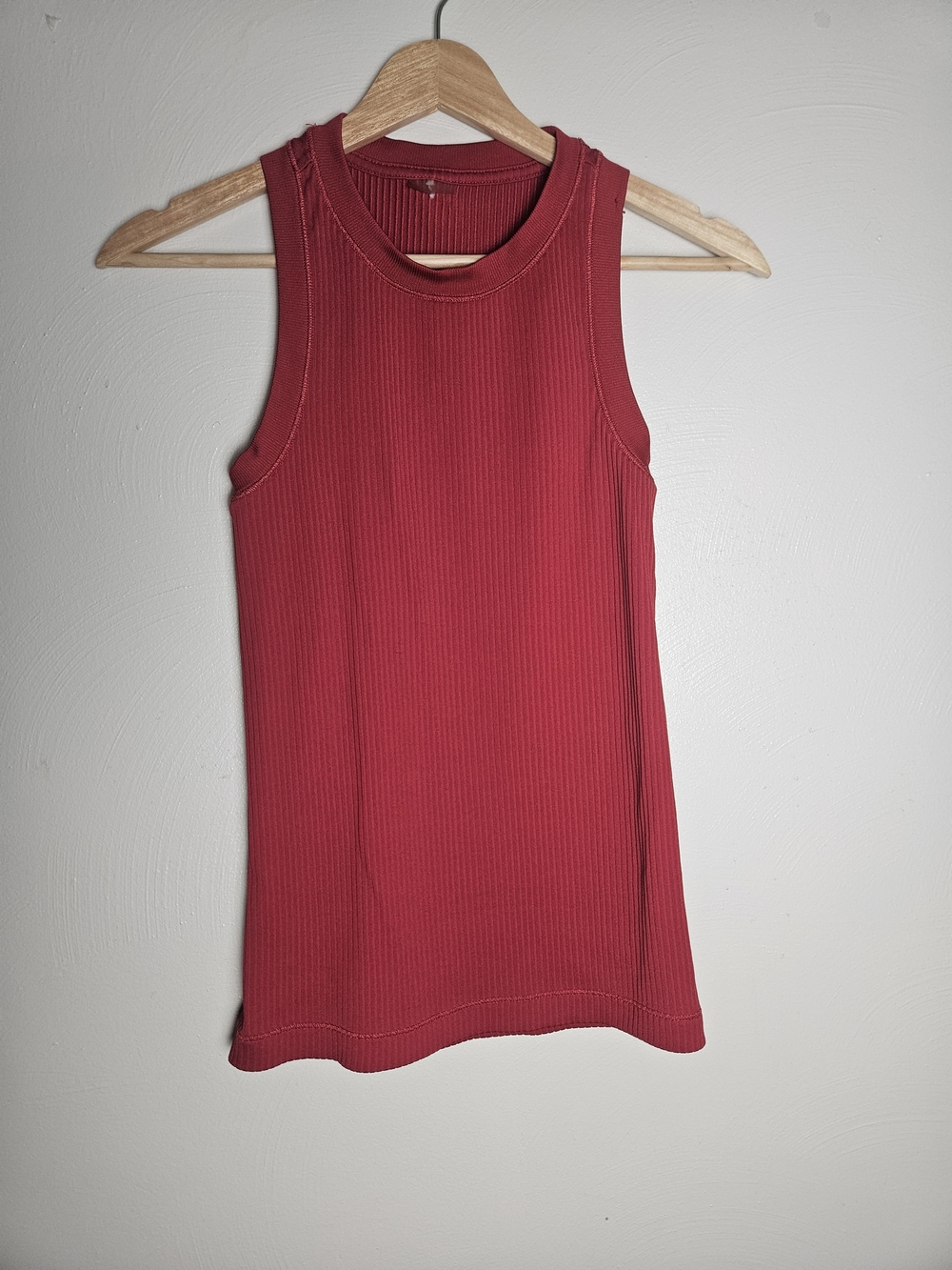 CALIA by Carrie Underwood Raspberry Ribbed Tank - Picture 7 of 7